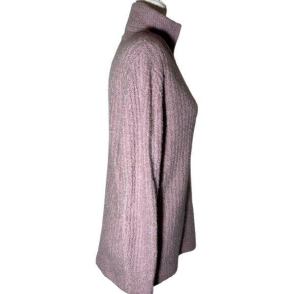 L.L. Bean Pale Purple 1/4 Zip Sweater - Size Medium - Picture 4 of 7